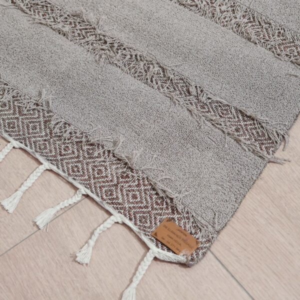 Tapis Desendeli en coton naturel 70x140 cm Tunisie