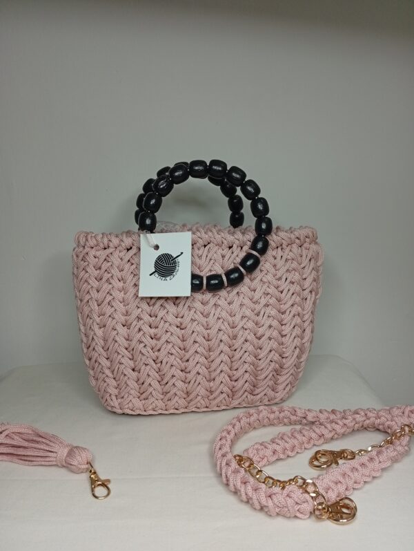 Sac crochet chic rose Tunisie