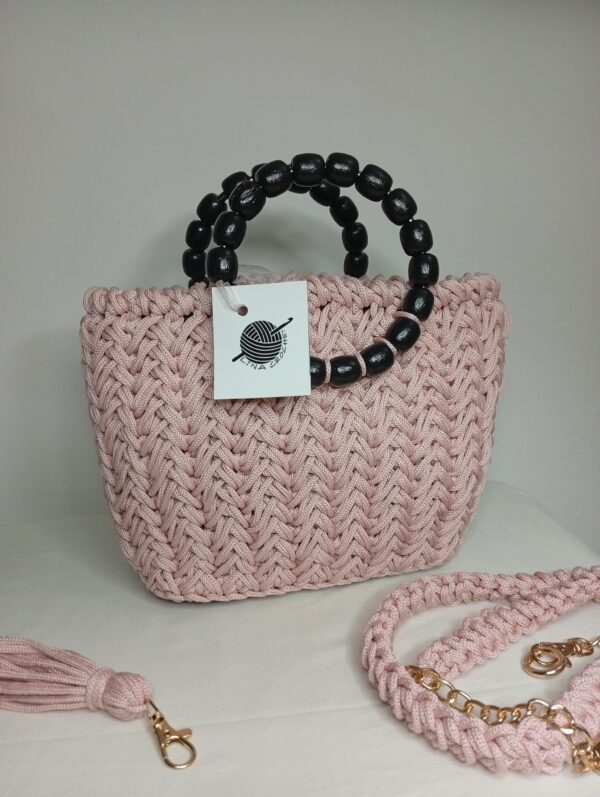 Sac crochet chic rose Tunisie