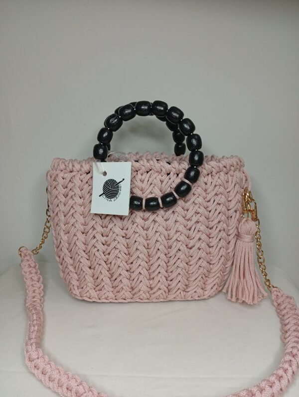 Sac crochet chic rose Tunisie