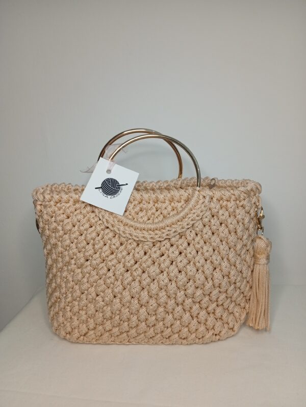 Sac en crochet beige Tunisie