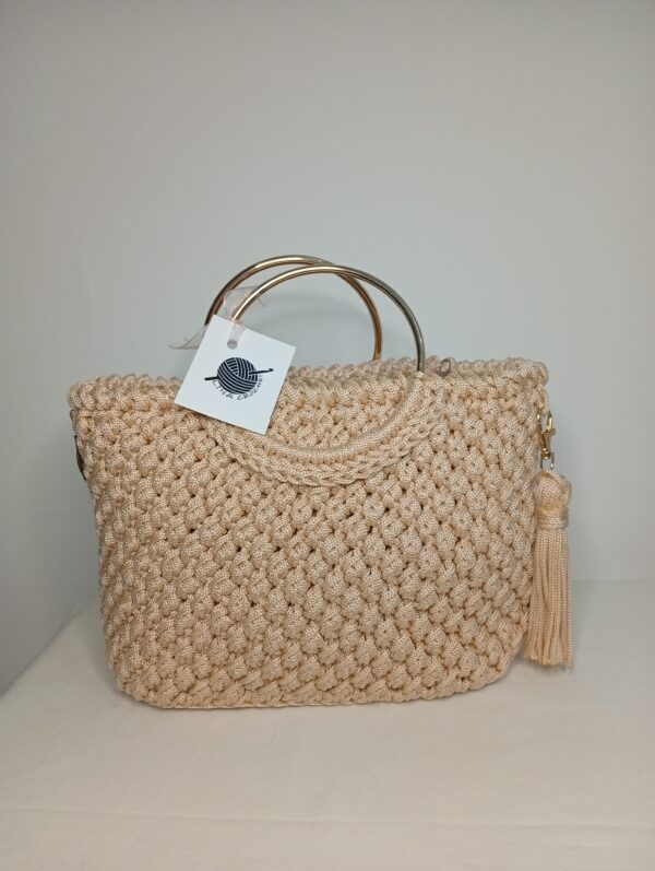 Sac en crochet beige Tunisie