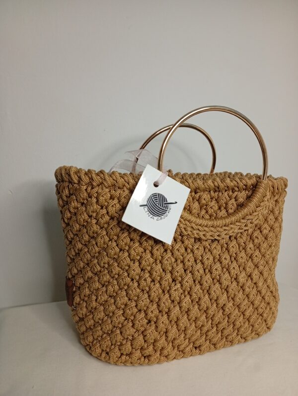 sac en crochet caramel Tunisie