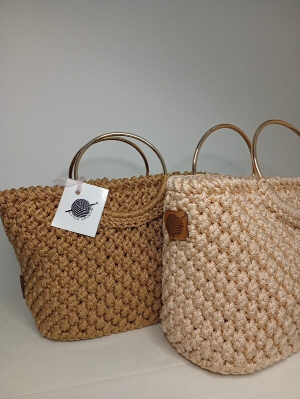 sac en crochet caramel Tunisie