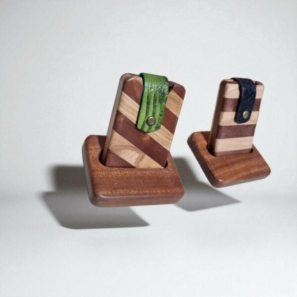Portefeuille en bois deux couleurs Tunisie
