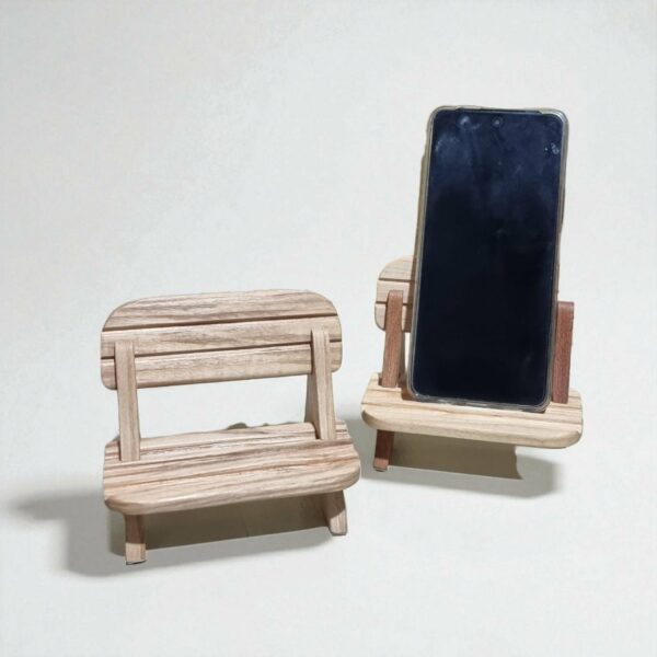 Support smartphone en bois handmade Tunisie