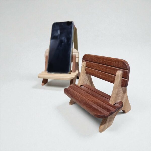 Support smartphone en bois handmade Tunisie