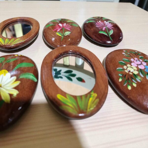 Miroir de poche en bois Tunisie