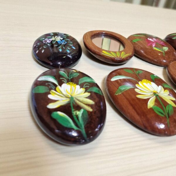 Miroir de poche en bois Tunisie