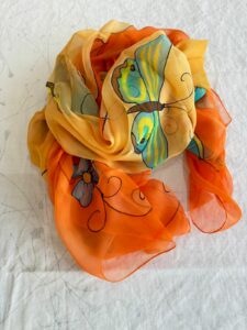 Foulard Hand made Silk by Hela Tunisie