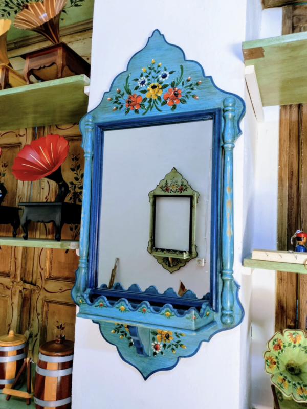 Mirroir Artisanale Style Étagère Tradinonnelle "marfaa" Tunisien Tunisie