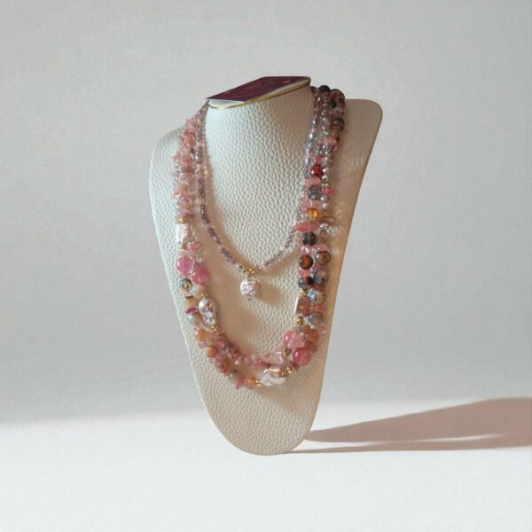 Collier en perles semi précieuse Tunisie