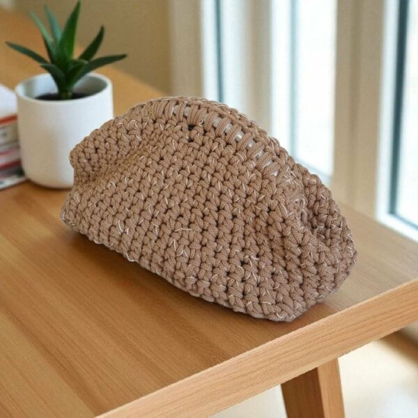 Sac en crochet caramel doré Tunisie