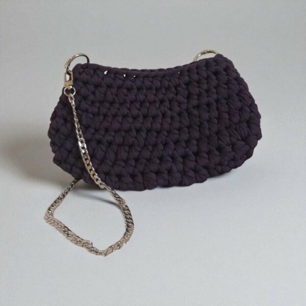 Sac a main en crochet violet petite taille Tunisie