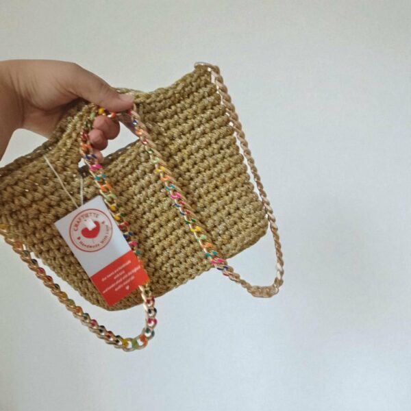 Sac doré crochet Tunisie