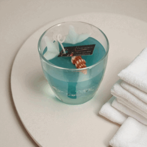 Bougie en gel wax parfumée à l’air marin Tunisie