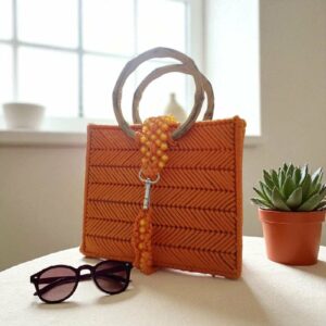 Sac à main orange handmade Tunisie