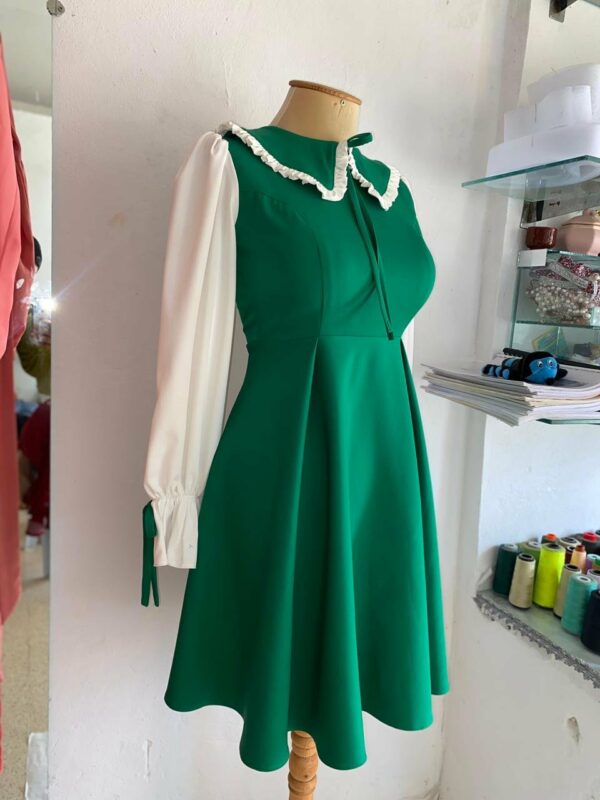 Robe avec manche chemisier chic Tunisie