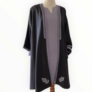Robe avec manches doublées en tissu satin de soie Tunisie