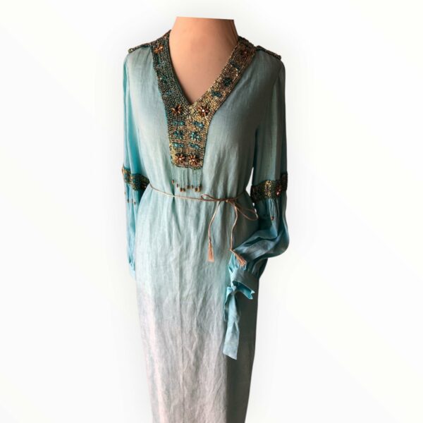 Bleu ciel, robe kamraya Tunisie