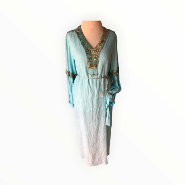 Bleu ciel, robe kamraya Tunisie