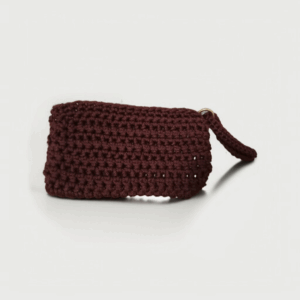 Petite pochette en crochet rouge bordeaux Tunisie