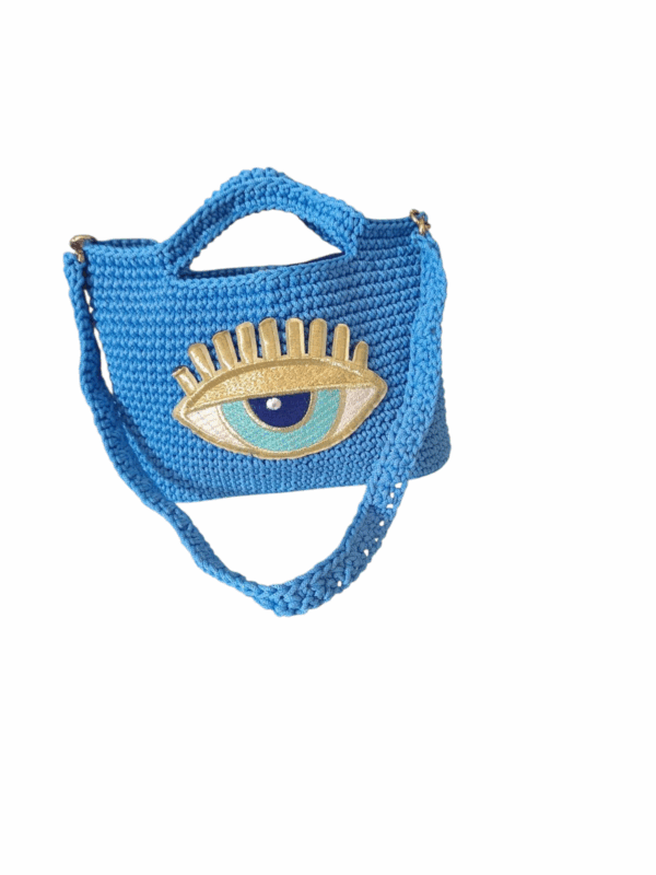 Sac au crochet Bleu Handmade Tunisie