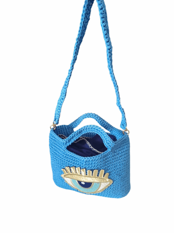 Sac au crochet Bleu Handmade Tunisie