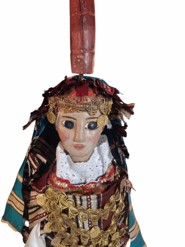 Marionette la Bedouine abat Jour antique revisité Tunisie