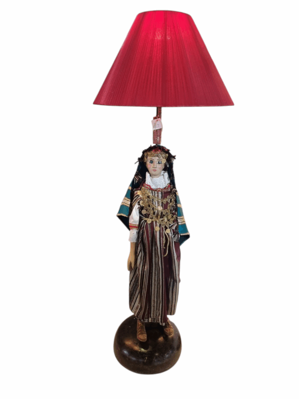 Marionette la Bedouine abat Jour antique revisité Tunisie