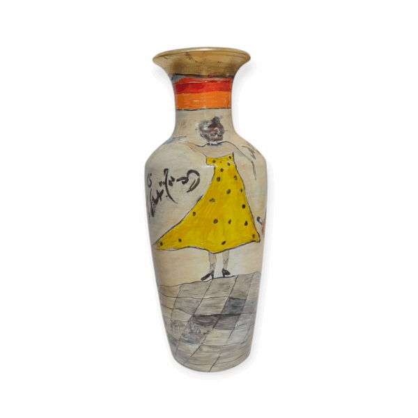 Vase artistique peinture à la main Tunisie