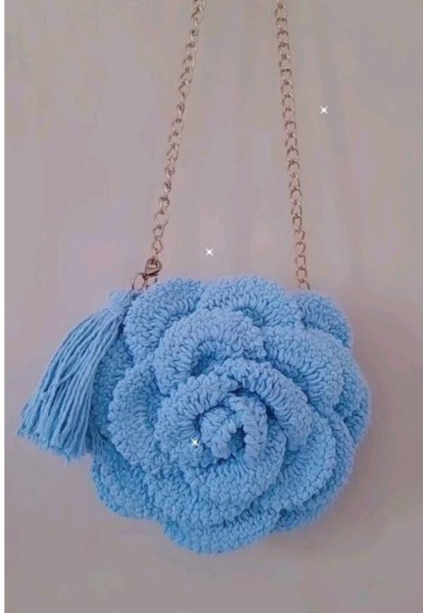 Sac rose en crochet Tunisie