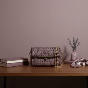 Sac à main fait à la main en fil, couleur rose Tunisie