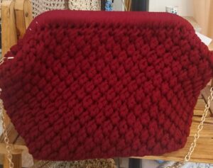 Pochette crochet rouge Bordeau Tunisie