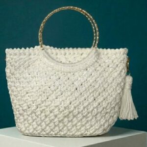sac crochet blanc Tunisie