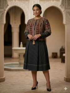 ensemble beskri soie et argent Tunisie