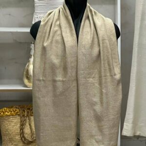 Echarpe lin beige doré Tunisie