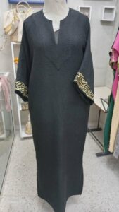 Robe jerbia haiek laine noir Tunisie
