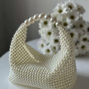 Sac en perles blanc Tunisie