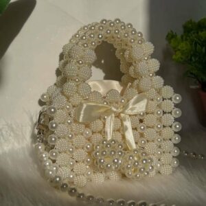 Sac en perles framboise Tunisie