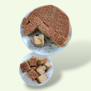 Cake á l'orange beurre nature huile d'olive amande zbib Tunisie