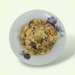 Riz avec escalope huile d'olive Tunisie
