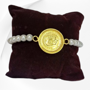 Bracelet en Perles et Médaillon Khomsa en Cuivre Tunisie