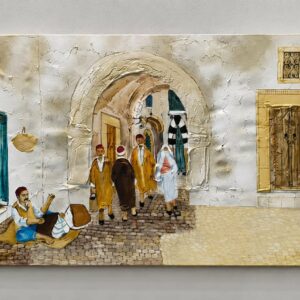 Peinture à l'huile sur toile SOUK EL BRAD3IYA – SFAX, TUNISIE Tunisie