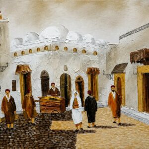 Peinture à l'huile sur toile SIDI MEHREZ – TUNIS Tunisie