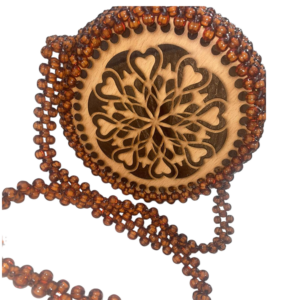 Sac perle ramla maron Handmade Tunisie