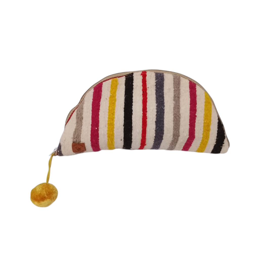 1000405001.png Pochette Alma demi-lune en laine "Éclat Nomade" Tunisie