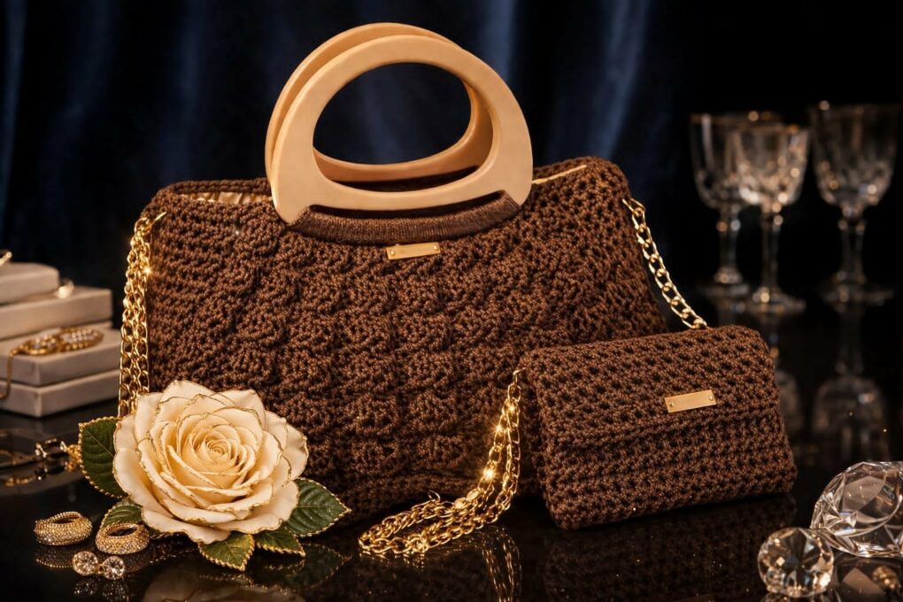 1000412096.jpg Sac & portefeuille en macramé pailleté Tunisie