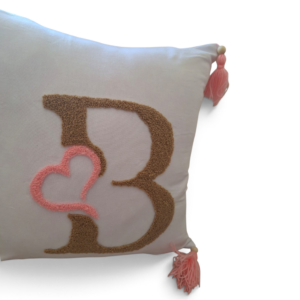 Coussin lettre B Tunisie