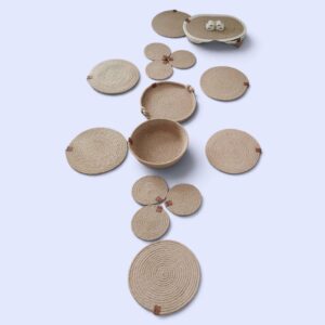 Ensemble Complet Dressage de Table en Jute Naturel Tunisie